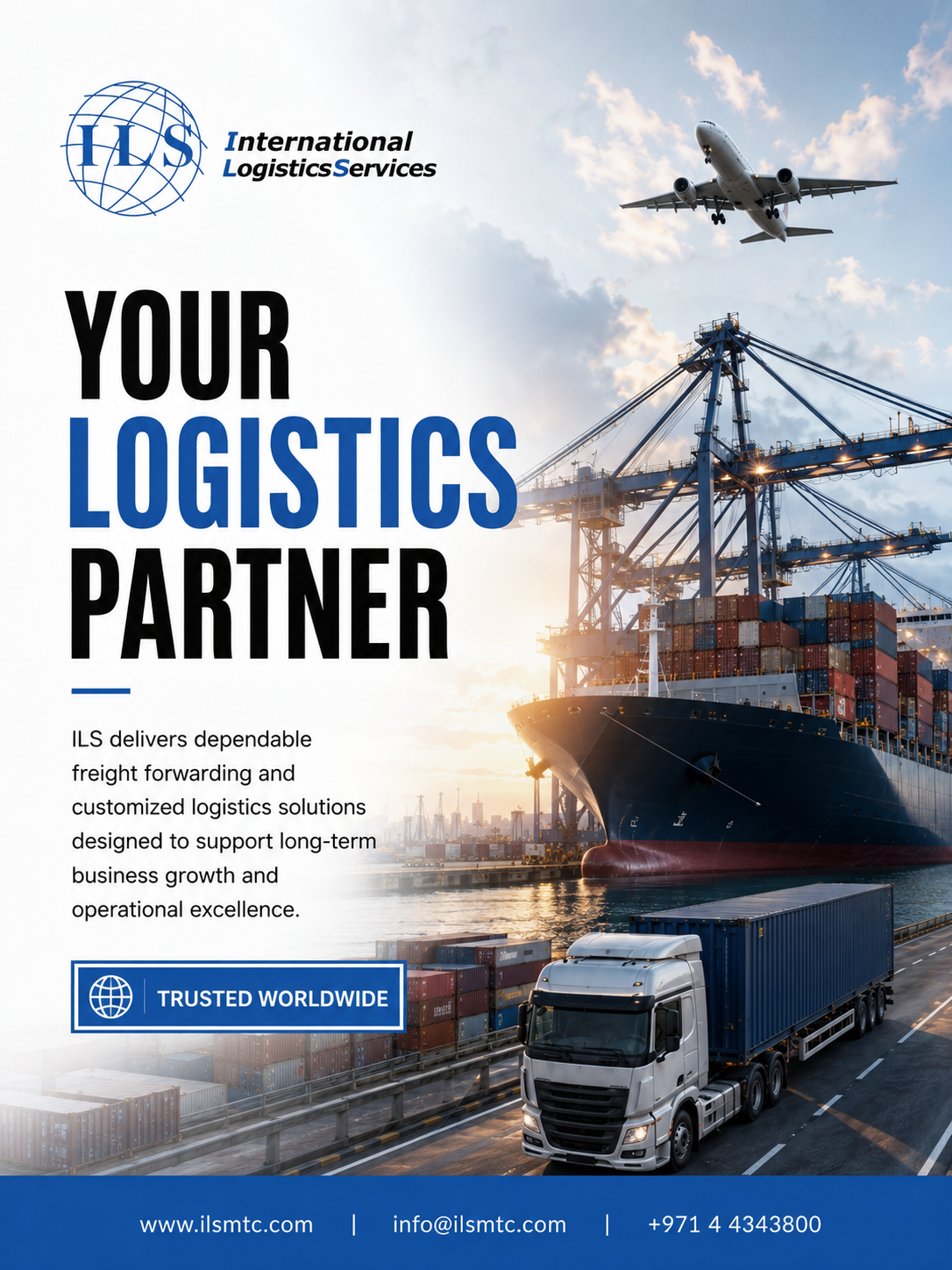 ILS social media design — Your Logistics Partner